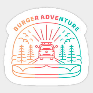 Burger Adventure Sticker